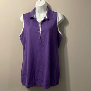 Nike purple golf sleeveless top